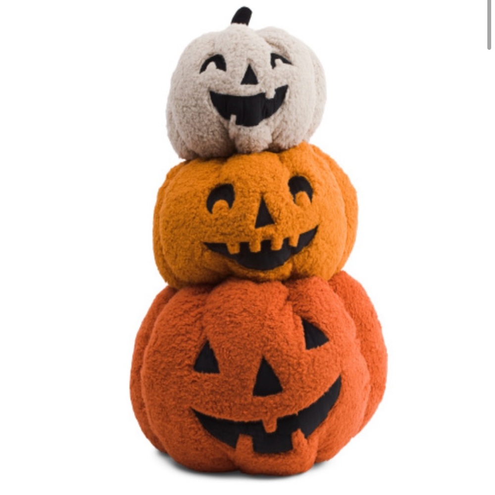 NEW Cupcakes and Cashmere 16”x30” 3D Stacked Pumpkin Pillow